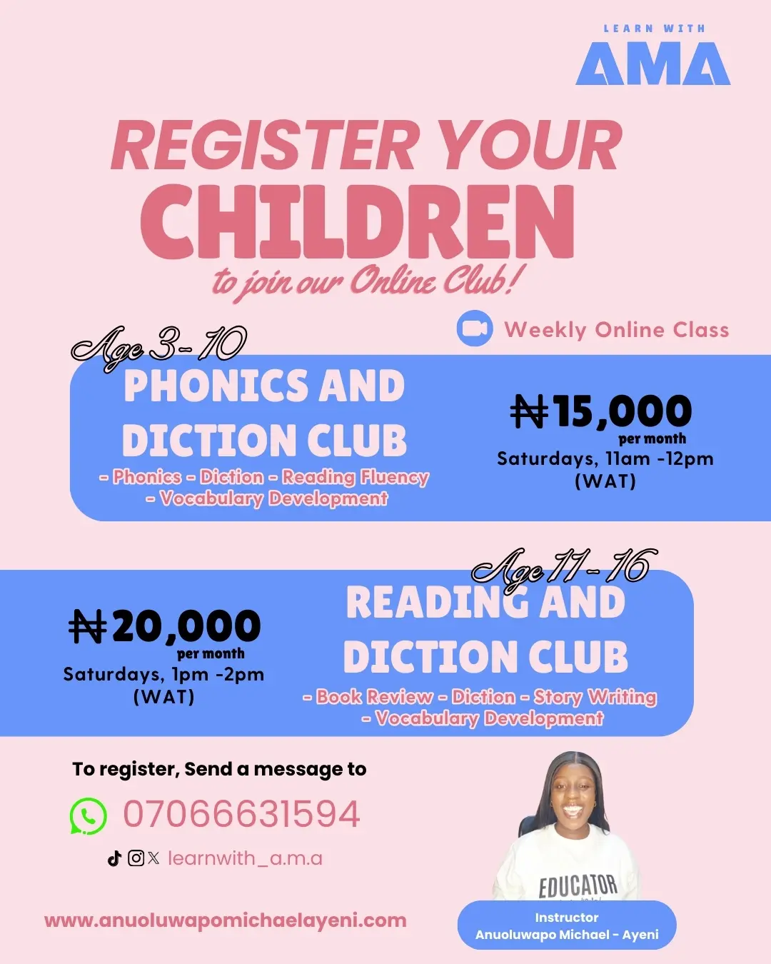 Phonics and Diction Club